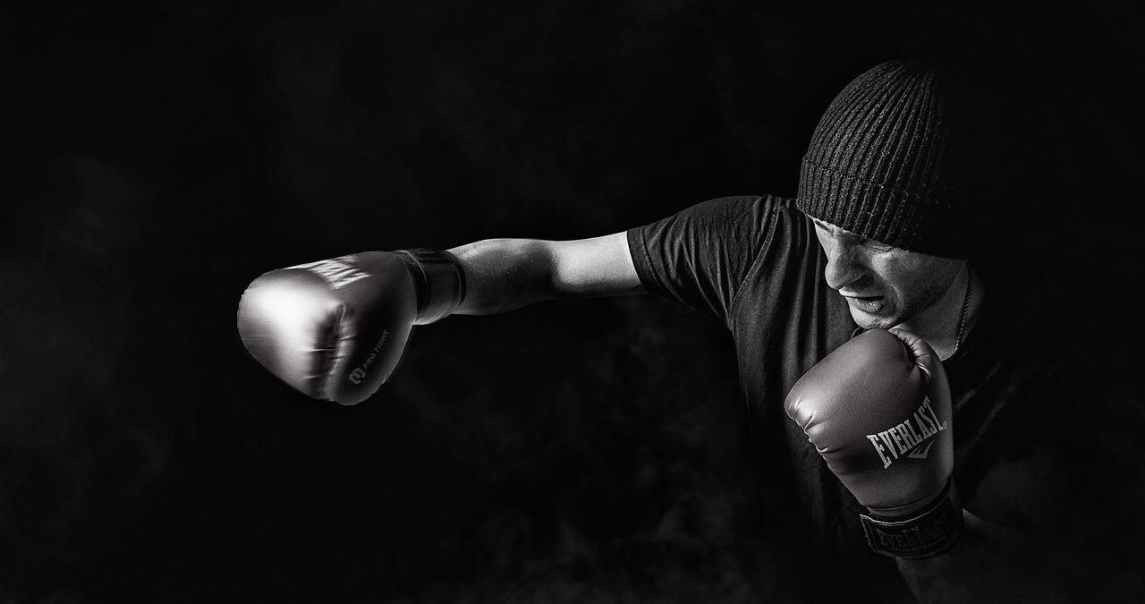 Imagem de um lutador de boxe